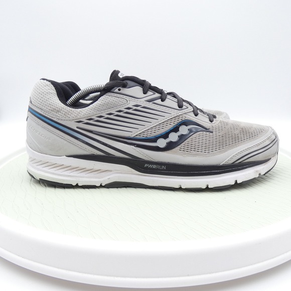 Saucony Echelon 8 Mens Running Shoes Grey Black Blue S20574-30 Size 12